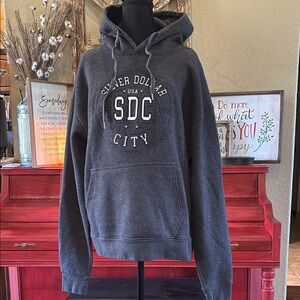 Gray Silver Dollar City usa Pullover Hoodie - Unisex/Mens